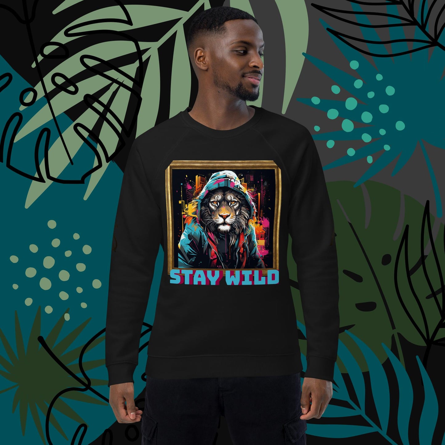 Men Stay Wild Graphic Sweatshirt