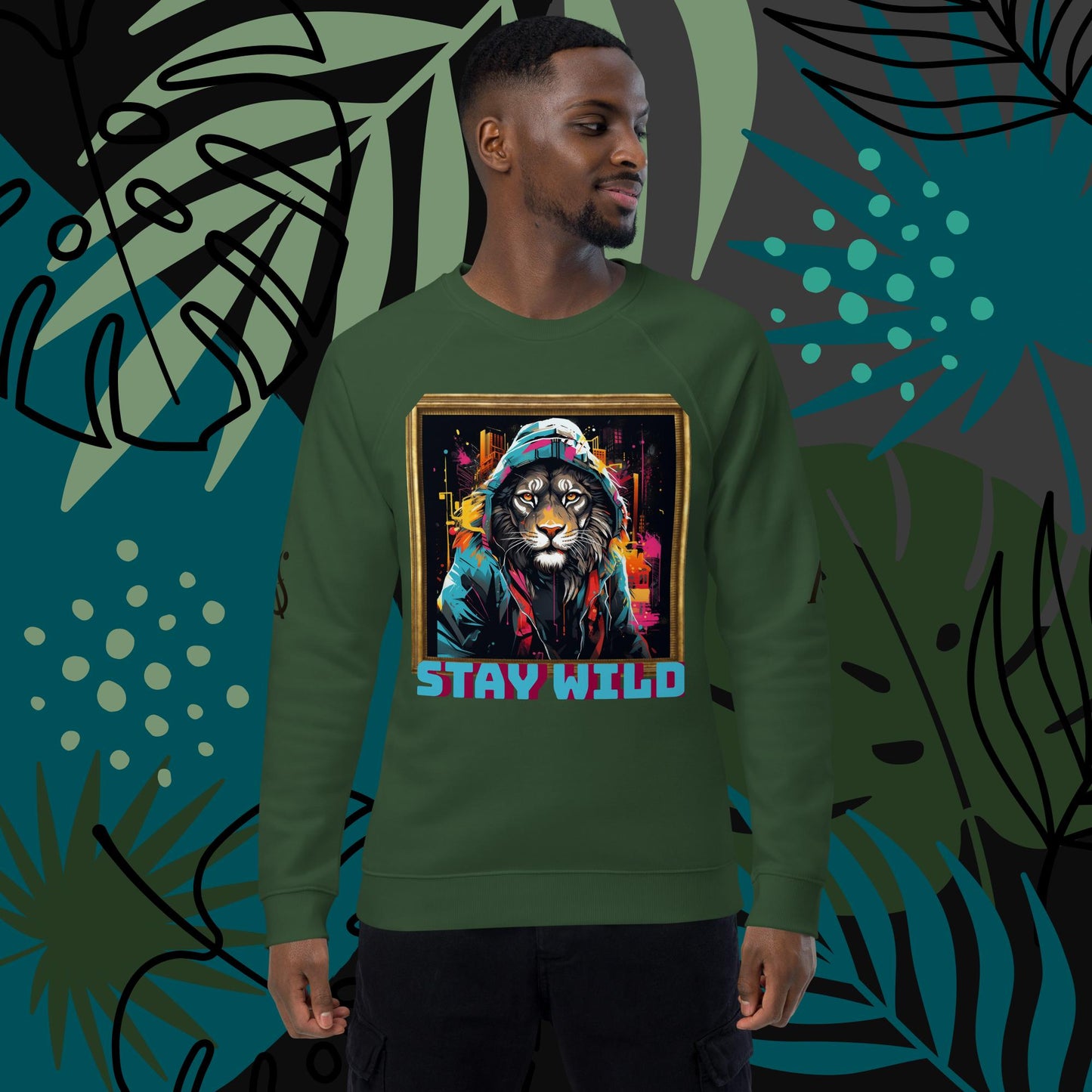 Men Stay Wild Graphic Sweatshirt