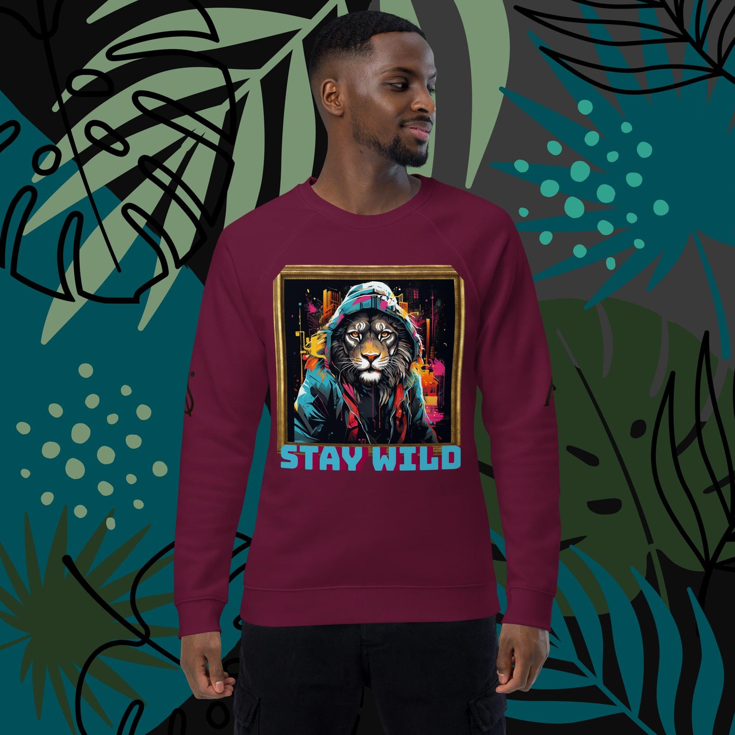 Men Stay Wild Graphic Sweatshirt