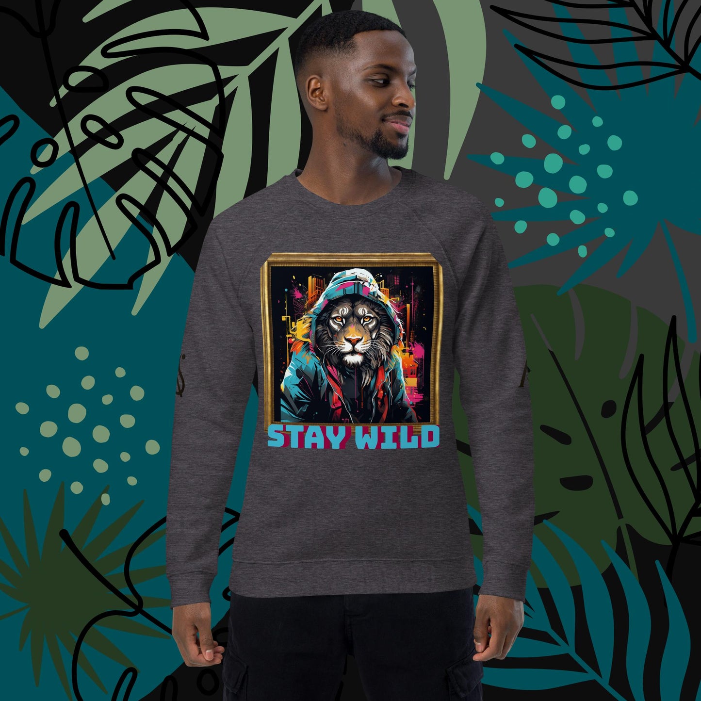 Men Stay Wild Graphic Sweatshirt