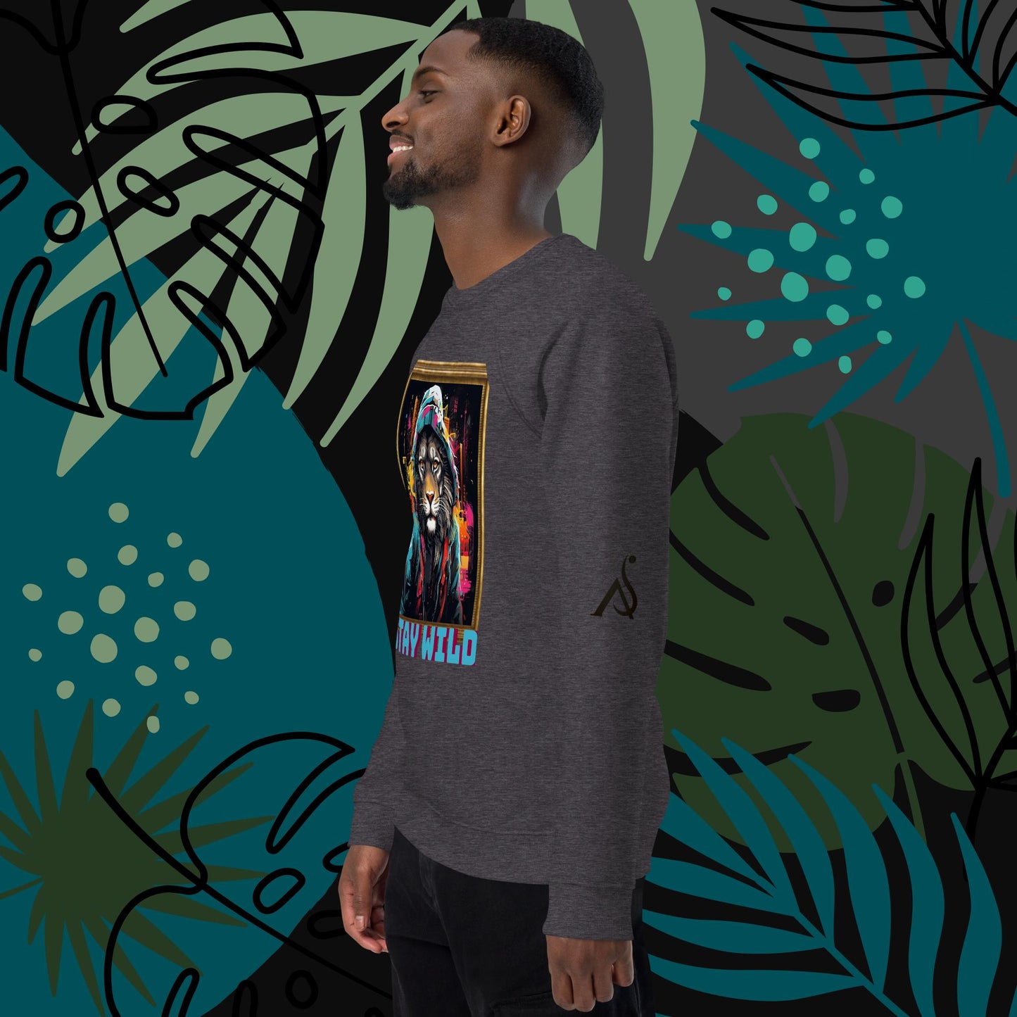 Men Stay Wild Graphic Sweatshirt